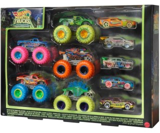 Mix Mattel HCB57 Hot Wheels Monster Trucks Zestaw Świecący w Ciemności