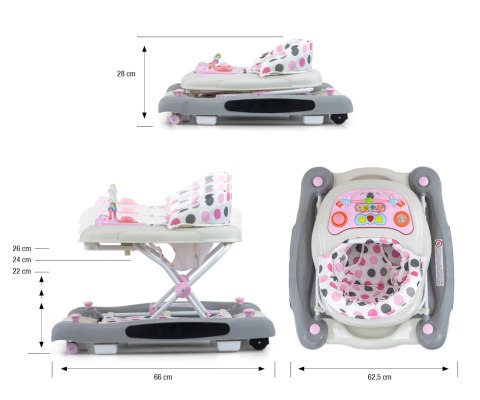 Milly Mally Milly Mally Chodzik dla Dziecka Patrol Plus Pastel Dots