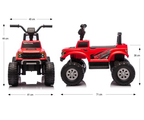Milly Mally Milly Mally Pojazd na akumulator Ford F-150 Raptor Red
