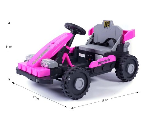 Milly Mally Milly Mally Pojazd na akumulator Prime 2w1 Pink