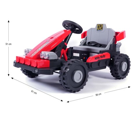 Milly Mally Milly Mally Pojazd na akumulator Prime 2w1 Red
