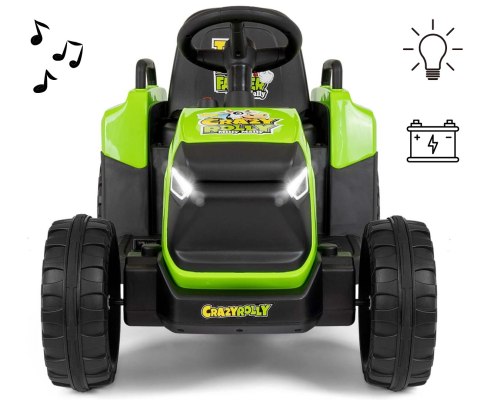 Milly Mally Milly Mally Pojazd na akumulator Rolly Green