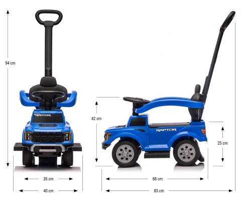 Milly Mally Milly Mally Pojazd z rączką Ford F-150 3w1 Blue