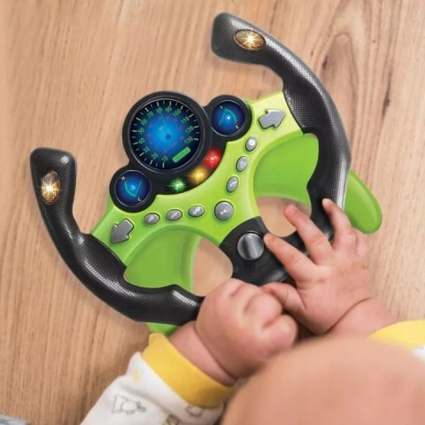 Bez marki Kierownica dla dzieci klakson zielona symulator interaktywna pionowa 2192D4