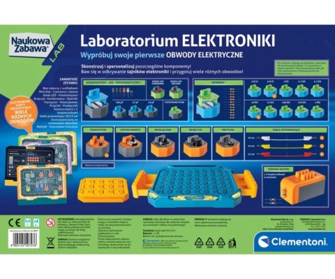 Clementoni Clementoni Naukowa Zabawa Lab 50727 Laboratorium Elektroniki