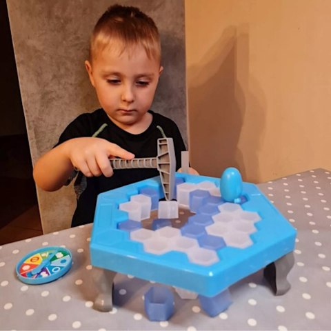Luxma Gra zręcznościowa dla dzieci i rodziny zabawa z pingwinkiem