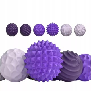 Luxma Magnetyczne kulki sensoryczne antystresowe z etui ADHD ASD SI 6 szt fiolet