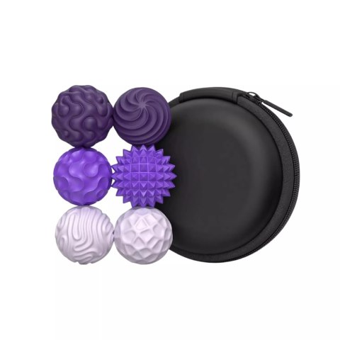 Luxma Magnetyczne kulki sensoryczne antystresowe z etui ADHD ASD SI 6 szt fiolet