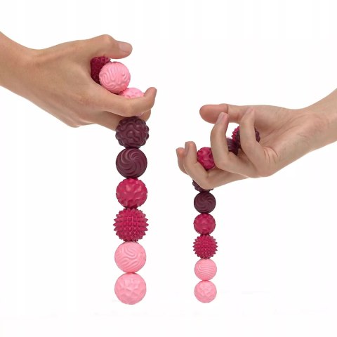 Luxma Magnetyczne kulki sensoryczne antystresowe z etui ADHD ASD SI 6 szt różowe