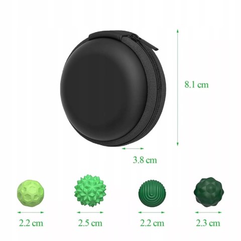 Luxma Magnetyczne kulki sensoryczne antystresowe z etui ADHD ASD SI 6 szt zielone