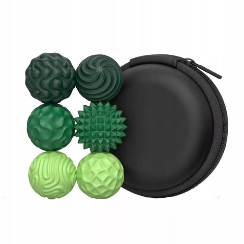 Luxma Magnetyczne kulki sensoryczne antystresowe z etui ADHD ASD SI 6 szt zielone