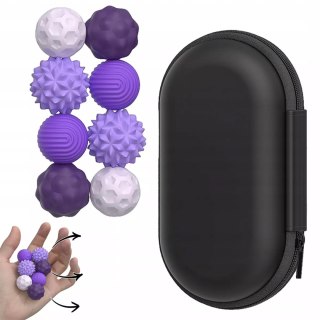 Luxma Magnetyczne kulki sensoryczne antystresowe z etui ADHD ASD SI 8 szt fiolet