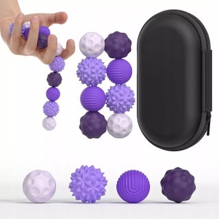 Luxma Magnetyczne kulki sensoryczne antystresowe z etui ADHD ASD SI 8 szt fiolet