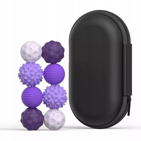 Luxma Magnetyczne kulki sensoryczne antystresowe z etui ADHD ASD SI 8 szt fiolet