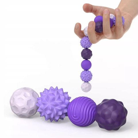 Luxma Magnetyczne kulki sensoryczne antystresowe z etui ADHD ASD SI 8 szt fiolet
