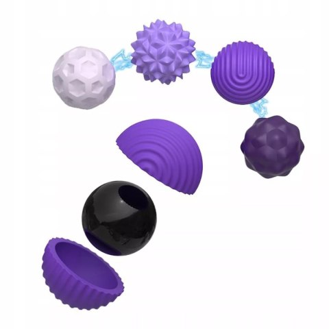 Luxma Magnetyczne kulki sensoryczne antystresowe z etui ADHD ASD SI 8 szt fiolet