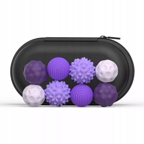 Luxma Magnetyczne kulki sensoryczne antystresowe z etui ADHD ASD SI 8 szt fiolet
