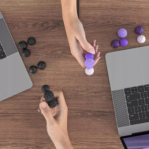 Luxma Magnetyczne kulki sensoryczne antystresowe z etui ADHD ASD SI 8 szt fiolet