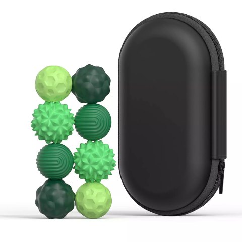 Luxma Magnetyczne kulki sensoryczne antystresowe z etui ADHD ASD SI 8 szt zielone