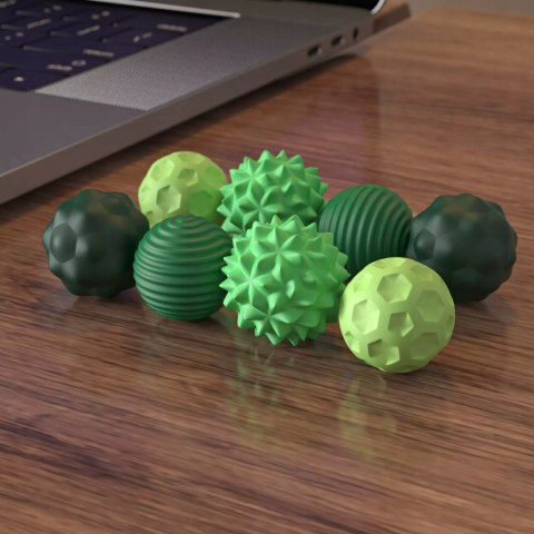 Luxma Magnetyczne kulki sensoryczne antystresowe z etui ADHD ASD SI 8 szt zielone