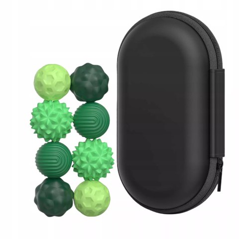 Luxma Magnetyczne kulki sensoryczne antystresowe z etui ADHD ASD SI 8 szt zielone