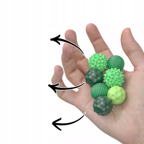 Luxma Magnetyczne kulki sensoryczne antystresowe z etui ADHD ASD SI 8 szt zielone