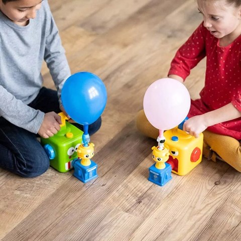 Luxma Wyrzutnia balonowa samochód żabka + pompka zestaw aerodynamiczny 12 balonów