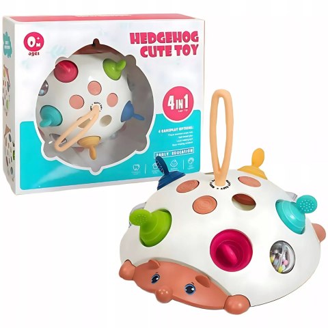 Luxma Zabawka Sensoryczna 4w1 Jeż Jeżyk Pop It Spinner Grzechotka Antystresowa
