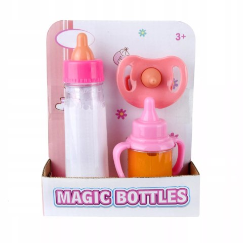 Luxma Zestaw magiczna butelka mleko bidon sok smoczek dla lalki HX853-1