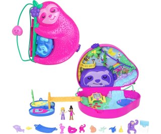 Mattel Mattel HRD40 Polly Pocket Kompaktowa Torebka Rodzina Leniwców