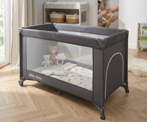 Milly Mally Milly Mally Łóżeczko turystyczne Mirage Dark Grey