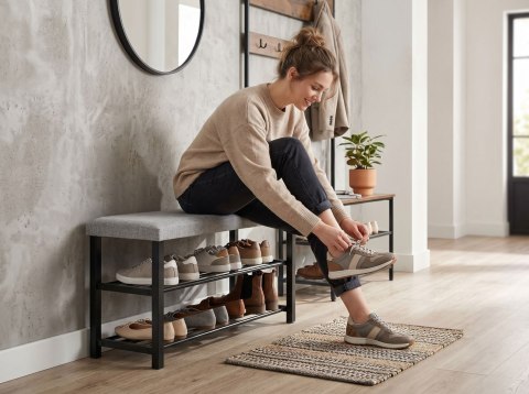 Półka na buty z siedziskiem VELA