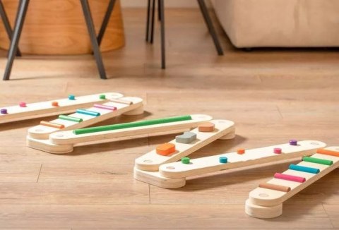 Luxma Balansująca ścieżka drewniana tor równowagi dla dzieci edukacyjny