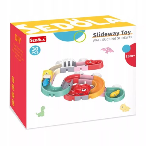 Luxma Tor Wodny Dino do Kąpieli Kulkowy DIY 30 el. Zabawka Sensoryczna
