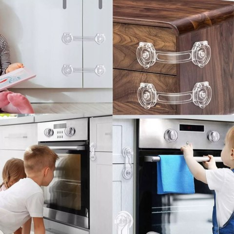 Luxma Zabezpieczenie szafek szuflad blokada dzieci drzwiczek 10szt