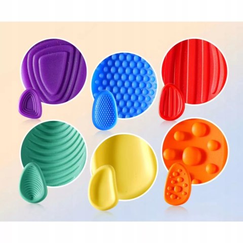 Luxma Zestaw 6x Kamienie Antystresowe SILIKONOWE Fidget Toy Sensoryczne ADHD