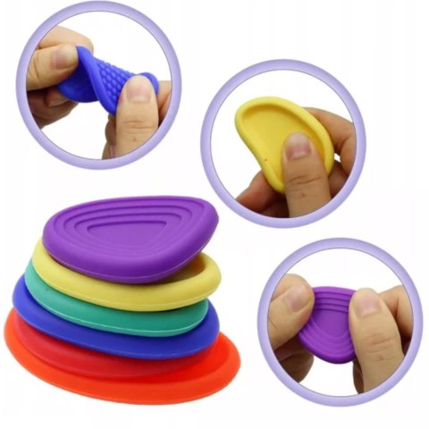 Luxma Zestaw 6x Kamienie Antystresowe SILIKONOWE Fidget Toy Sensoryczne ADHD