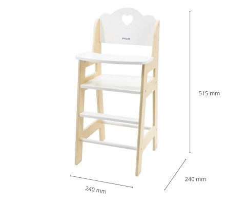 Viga Viga 44237 PolarB Drewniane Krzesełko dla lalek