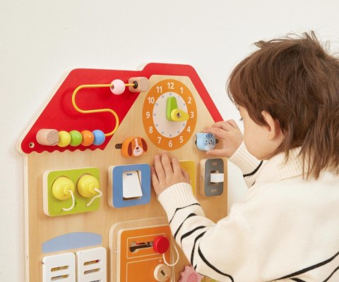 Viga Viga 44823 Drewniana Tablica Manipulacyjna Domek Odkrywania i Nauki