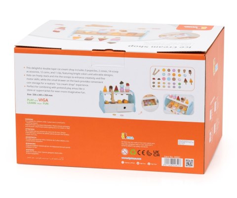 Viga Viga 44842 Drewniana Mini Lodziarnia Cukiernia
