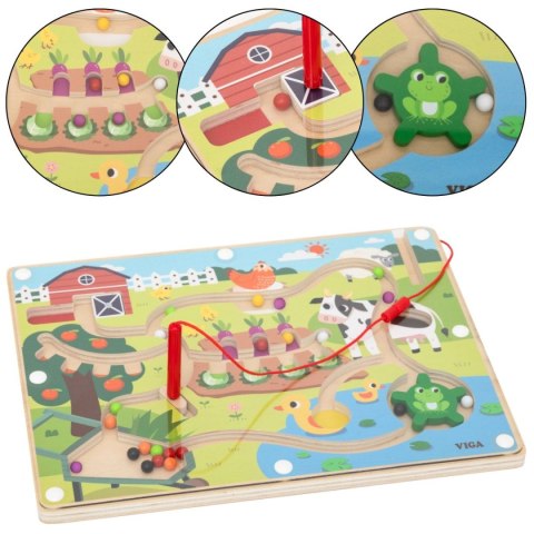 Viga Viga 44851 Labirynt Magnetyczny Dzień na Farmie
