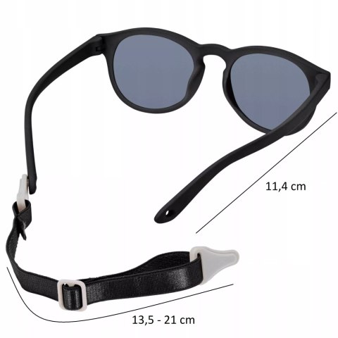 Dooky Dooky Hawaii BLACK Okulary przeciwsłoneczne dla dzieci elastyczne 6-36M