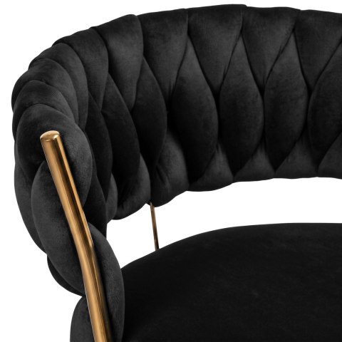 Hoker barowy Tresso Gold czarny Velvet