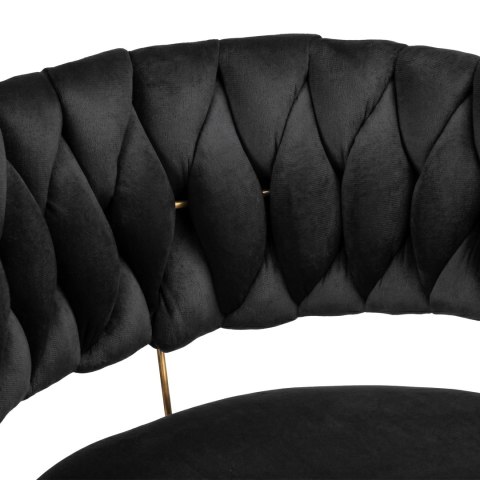 Hoker barowy Tresso Gold czarny Velvet