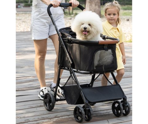 Qplay Qppet Wózek dla zwierząt Bobbie Pet Black