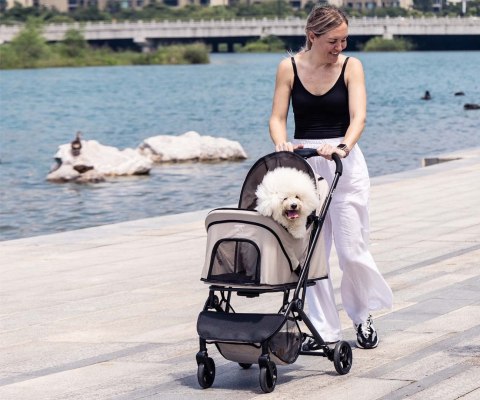 Qplay Qppet Wózek dla zwierząt Pettie Pet Beige