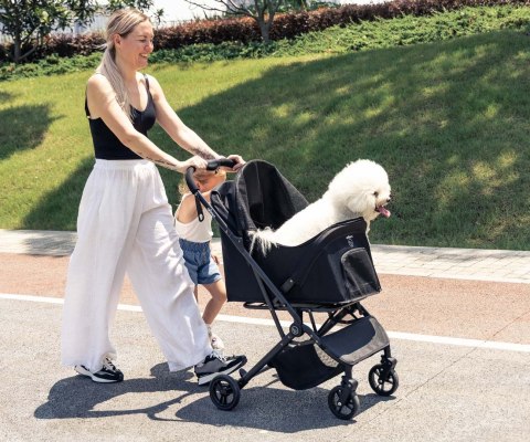 Qplay Qppet Wózek dla zwierząt Pettie Pet Black