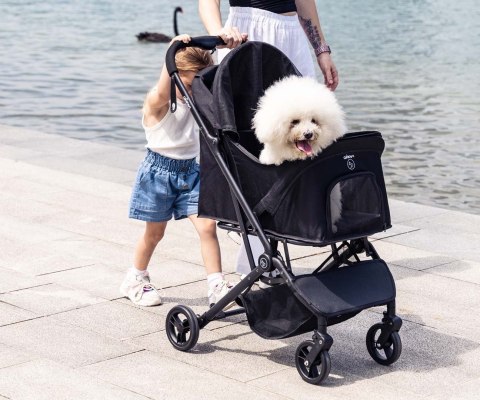 Qplay Qppet Wózek dla zwierząt Pettie Pet Black