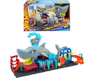 Mattel Mattel HTN82 Hot Wheels City Zestaw Ultra Myjnia z Rekinem