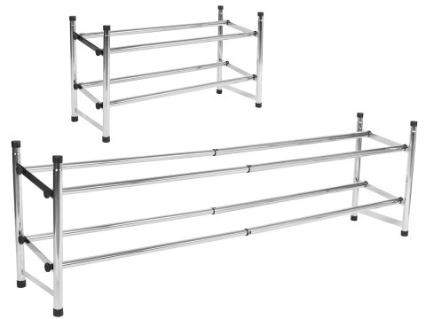 Regał półka na buty Lena metalowa 1 moduł chrom